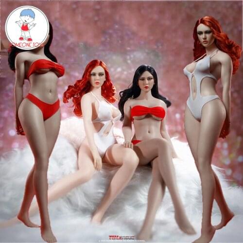 In Stock TBLeague 1/6 Female Super-Flexible Europe Women Body Figure with Head Sculpt Bikini S42 S42A S43 S43A Action Figure