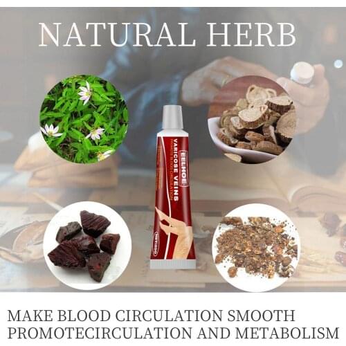 1Pcs 20g Varicose Veins Ointmnet Vasculitis Phlebitis Spider Cream Varicosity Angiitis Removal Herbal Medical Plaster