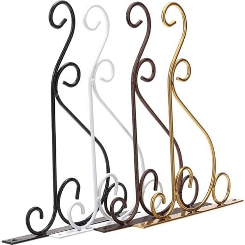1pc Plant Bracket Hanger Wall Iron Basket Hook Home Garden Yard Accessories Decors Flowers Holder Pots 260*205mm