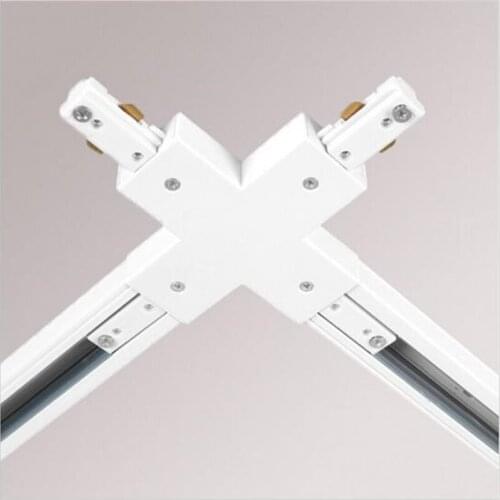 10pieces 3 Wire Four way Track Light Rail Connector Track Fitting LED Track Rail Connector Track Connectors