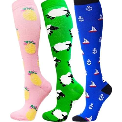 6 Styles Men Compression Socks Running Varicose Veins Golf Rugby Travel Socks Medical Varicose Veins Leg Relief Pain Stockings