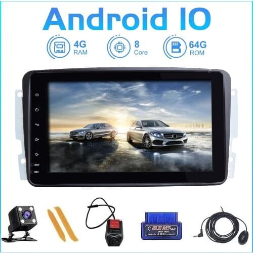 ZLTOOPAI Eight Core Car Multimedia Player 2 Din Car Radio GPS Android 10 For Mercedes Benz CLK W209 Vito W639 Viano Canbus IPS