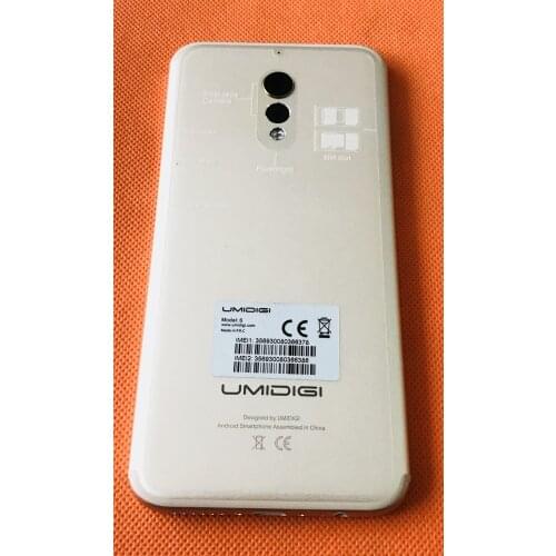 Used Original Protective Battery Case Cover+camera lens for UMIDIGI S MTK Helio P20 Octa-Core 5.5 inch FHD Free shipping