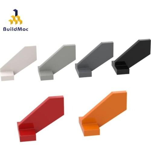BuildMOC Compatible With Assembles Particles 44661 Tail Rudder Building Blocks Parts DIY LOGO Educat