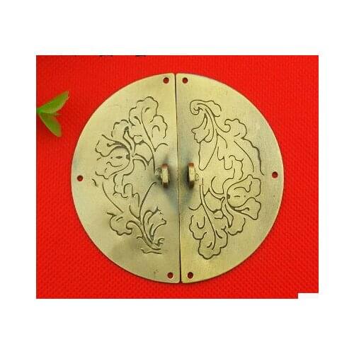 Hardware Packing box parts round buckle classic box buckle iron material 76*76mm