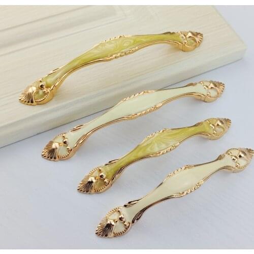 European Furniture Hardware Handle Kitchen Cabinets Sliding Door Drawer Knobs Wardrobe Cupboard Dresser Pull Push Door Handles
