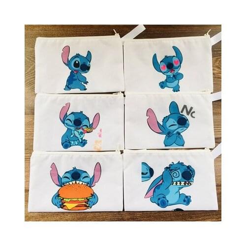 Disney Lilo & Stitch Anime Figures Cartoon Product Cosplay Accessories Customized Coin Pen Storage Bag Gifts Unisex Gift