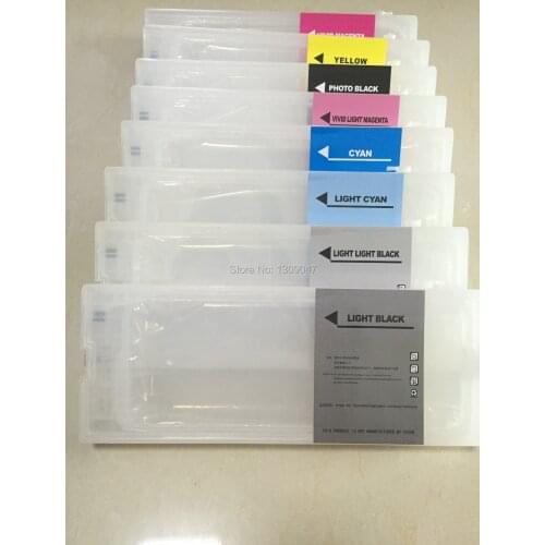 350ml 8pcs/set Refillable cartridge for Epson Stylus Pro 7880 9880 printer cartridge for Epson 7880 9880 cartridge