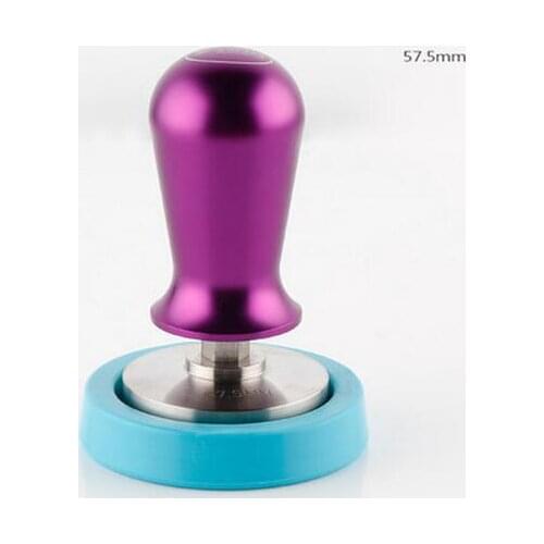 Espresso Coffee Machine Pressure Calibrated Coffee Tamper Violet 57.5mm