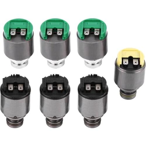 7pcs 5HP19 Pressure Regulator Transmission Solenoids Set Kit for AUDI A6 A8 S4 S6/for RS6 Transmission Solenoid Kit