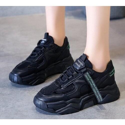 Women Fashion Shoes Solid Color Casual Sport Sneakers Female Casual Womens Vulcanize Shoes Comfortable Mesh Womens Shoes