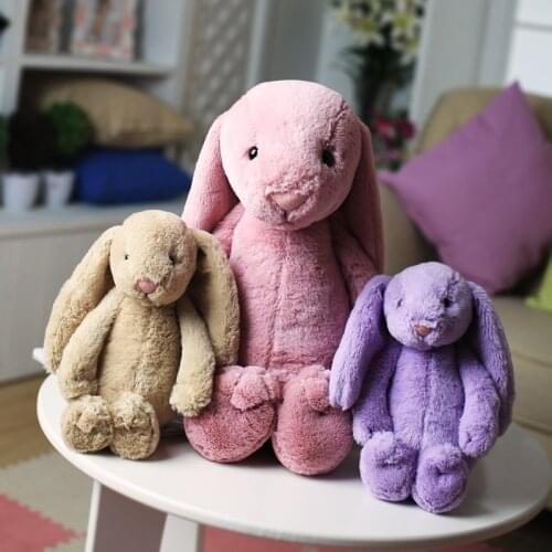 50cm Rabbit Doll Soft Plush Toys Long Ears Bunny Appease Toy For Kids Cute Plush Stuffed Animal Sleeping Toys Wedding Oranment