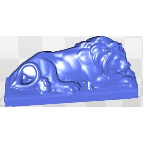 Lion_4 for cnc in STL file format model relief 3d artcam