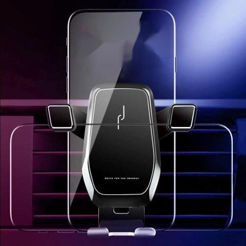 Metal 360 degrees smartphone holder vertical horizontal to a3 s3 gravity phone mounting support 4.7 to 7 in for car