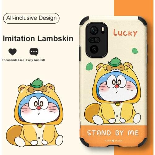 ASINA Cartoon Case For Xiaomi Poco F3 F2 Pro Capa Imitation Lambskin Cute Cases For Xiaomi Poco X2 Cover Cute Cat