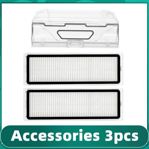Dustbin Box and Hepa Filters Spare Combination Set for Xiaomi Mi Robot Vacuum Mop 1C 1T and Dreame F9 Robot Vacuum Cleaner Parts