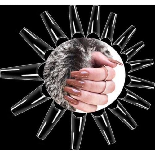 500pcs Nail Patch European And American French Flat Head Nail Denim False Nails Natural Color Nail Nails