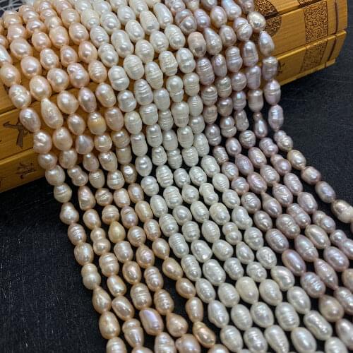 Natural Freshwater Pearls, Rice Shaped Pearls, Shell Pearls, Making DIY Necklaces and Bracelets Commonly Used By Ladies