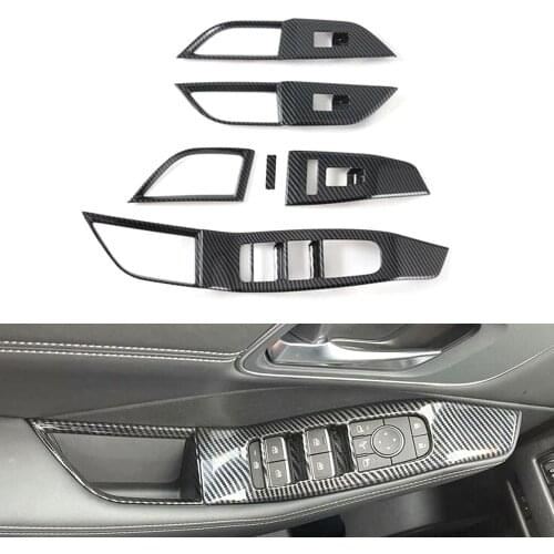 New Car Styling For Nissan X-TRAIL 2021 Left Hand Drive Door Armrest Window Lift Switch Panel Frame Cover ABS Auto Moldings