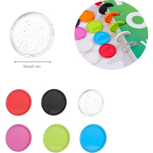 12PCS Binder Plastic Accessories Buckle Butterfly Pattern Binding Discs 28MM Notebook Mushroom Hole Button Disc Binding Binder