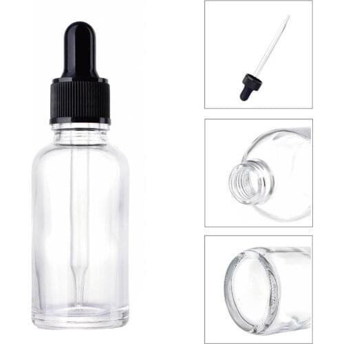 30ml Portable Lead-free Glass Empty Essential Oil Bottle Mini Storage Organizer Aromatherapy Refillable Perfumes Roller Bottles