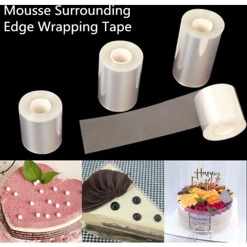 6cm/8cm/10cm Transparent Clear Mousse Surrounding Edge Wrapping Tape Baking Cake Dessert Collar DIY Cake Decorating Tools