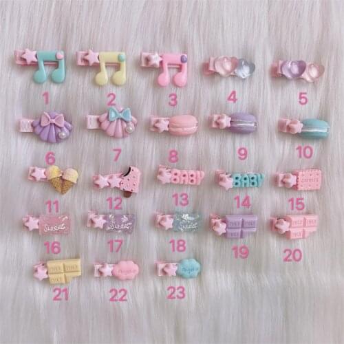 Handmade Lolita Clip Cute Ice Cream Cake Bow Headdress Hair Accessory