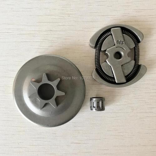 Clutch & .325"-7T Spur Clutch Drum and needle bearing Kit For Hus137 142 Chainsaw Replacement Spare Parts