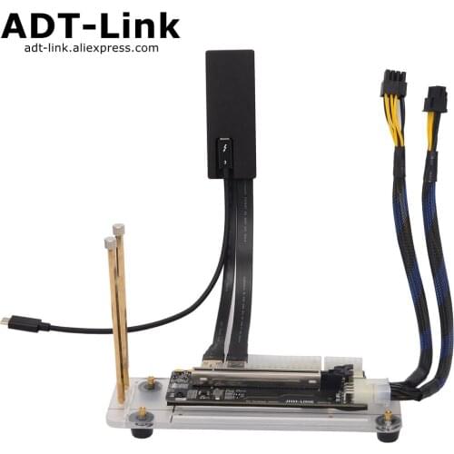 Compatible Thunderbolt 3 Laptop External Graphics Card BUILDS eGPU Stand PCIe3.0 x4 Riser Cable For Win10 GTX 1060ti + Graphics