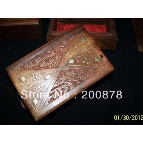 TJB979 Indian handmade wooden vintage jewelry box,155*100*60cm,Bodhi wood square case,Resale & Wholesale