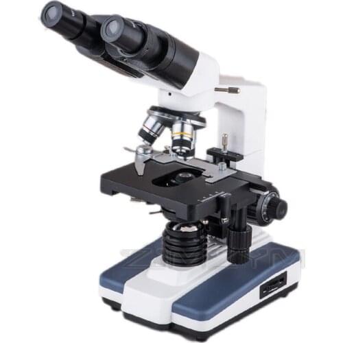 XSP-200E Binocular Biological Microscope Teaching Instrument School Student Lab Use Biological Microscope 40X-1600X (115*125mm)