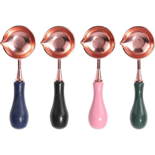 Wax Spoon Sealing Wax spoon for Seal Stamp Beads vintage craft Envelope Wedding Wax sealSealing Wax stamp Wooden Handle spoon