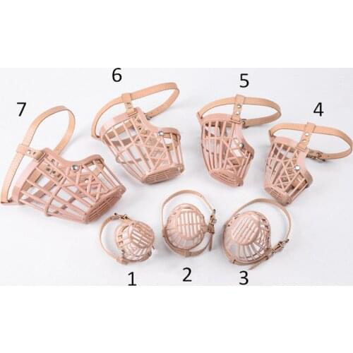 1Pcs Plastic Strong Dog Muzzle Adjustable Pet Dog Mouth Mask Breathable Anti-Biting Pet Mouth Cover for Dogs 7sizes