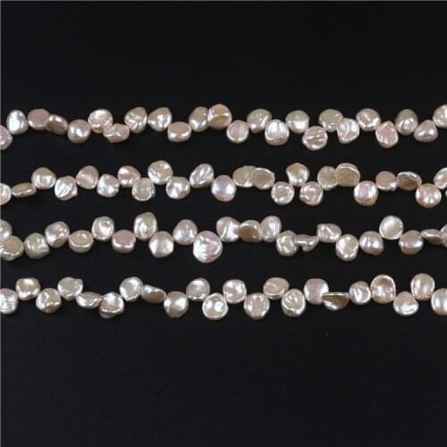 10-13mm freshwater pearls pink irregular shape keshi pearls strings