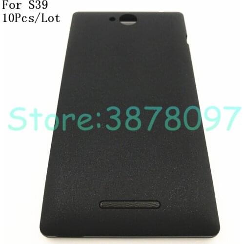 10Pcs/Lot Original 5.0 inches Back Cover For Sony Xperia C C2304 C2305 S39 S39h S39c Housing Battery Cover Case With Logo