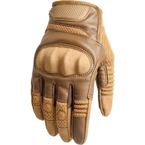2021 Touchscreen PU Leather Motorcycle Full Finger Gloves Protective Gear Racing Pit Bike Riding Motorbike Moto Motocross Enduro