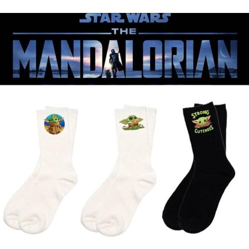 2021 Star Wars Master Yoda Baby Figure Cotton Socks Star wars The Rise of Skywalker Cosplay Men Women Gift Ears Funning Sock