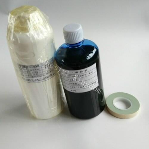 Blue Glue ACF removing glue G-450 Hot Pressing Silicone Leather PCB Side Panel LCD Screen Repair Kit