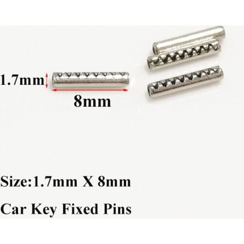 Free shipping 1.7mmX8mm Flip car key Fixed Pins, Screws Set Auto Locksmith Tools Part Repair Accessories, Car fixing pin