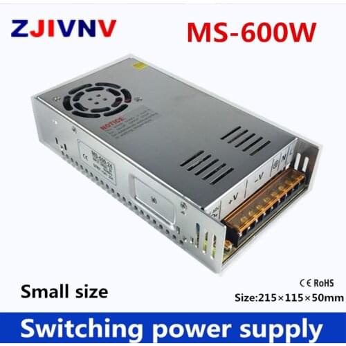 600W small size Switching Power Supply single output AC-DC 5v 12V 13.8v 15V 24V 27V 36V 48V 50V 60V 72V ,SMPS 12V 50A, 15v 40A