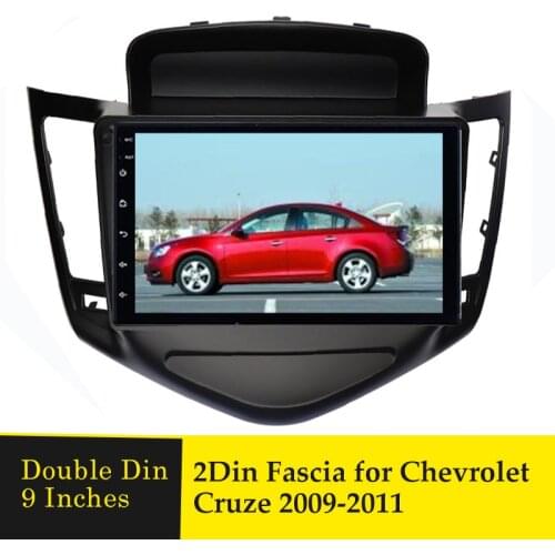 9 Inch Car Radio Fascia Stereo GPS DVD Player Frame Facials Panel Dashboard Install Mount Trim Kit for Chevrolet Cruze 2009-2011