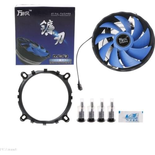 12cm Blade Aluminium PC CPU Cooler Cooling Fan For Intel 775/1155 AMD 754/AM2