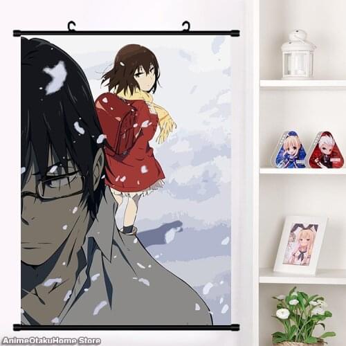 Anime Boku dake ga Inai Machi Fujinuma Satoru Katagiri Airi Hinazuki Kayo Wall Scroll Mural Poster Otaku Home Decor Gift