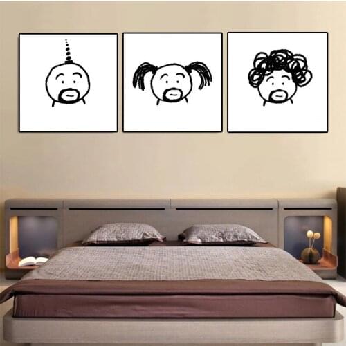 Free Shipping Cartoon Animation Original Picture Canvas Painting Print Poster Mural Art Home Decoration Child Room Funny Avatar