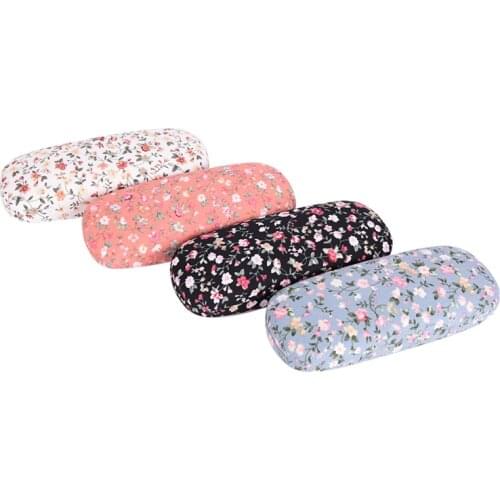 New 1pc Sunglasses Case Protable Floral Sunglasses Hard Eye Glasses Case Eyewear Protector Box Pouch Bag