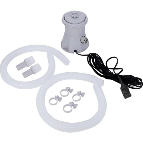 Durable Swimming Pool Filter Pump Pond Fountain Circulation Home Bathroom Water Cleaner Garden Patio US Plug Above Ground