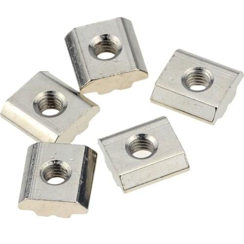 HOT Sale T Sliding Nut Block Square Nuts Nickel plating Aluminum For EU Standard 3030 Aluminum Profile Slot for Kossel