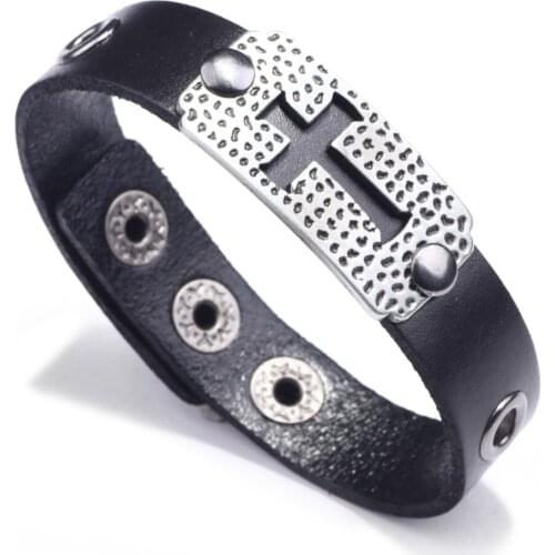 Charm leather Bracelet Cross Men Women Chain Couple Jewelry Gift mans Christ bracelet Black brown womans religious bracelets