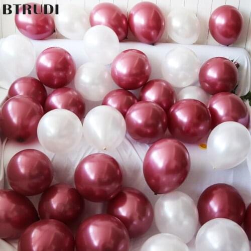 BTRUDI 10pcs round pearlescent latex balloons 12inch 2.8g wedding party birthday decoration balloon multicolor