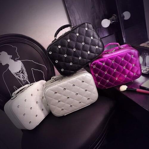 2020 Hot Sales Free Shipping High Grade Makeup Cases PU Leather Makeup Box Cosmetic Case Makeup Bags